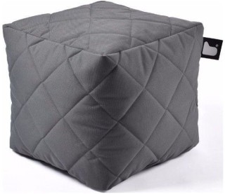 Extreme lounging B-Box Quilted Poef - Grijs