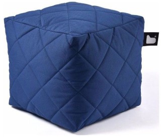 Extreme lounging B-Box Quilted Poef - Royalblue