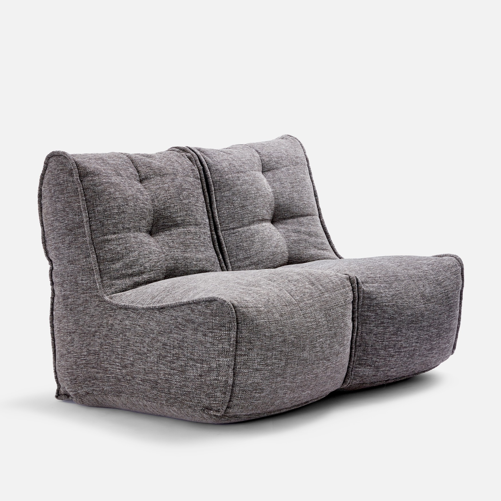 ambient lounge twin couch luscious grey
