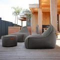 Cobana Lounge Chair Pouf Outdoor - Grijs