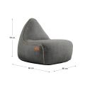 Cobana Lounge Chair Pouf Outdoor - Grijs