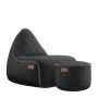 Cobana Lounge Chair & Pouf Outdoor - Zwart Cobana Lounge Chair & Pouf Outdoor - Zwart