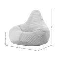Cloudy Cord Zitzak Stoel - Olijf