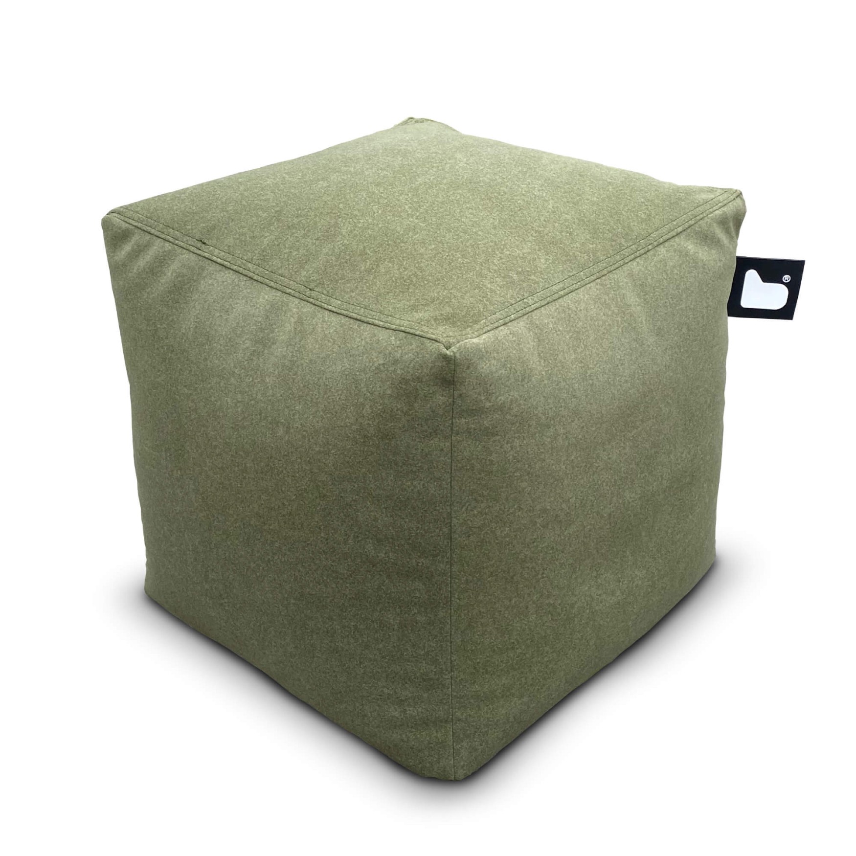 extreme lounging bbox poef indoor suede moss
