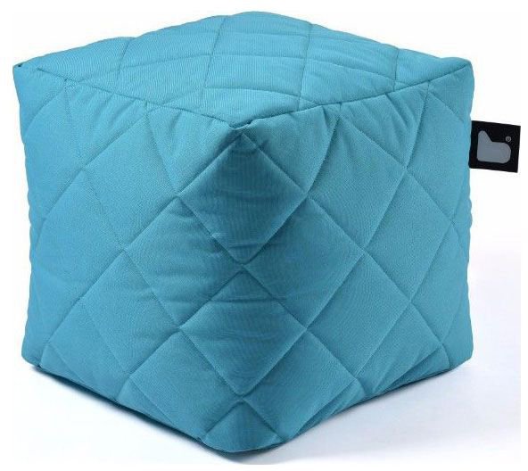 extreme lounging bbox quilted poef aqua