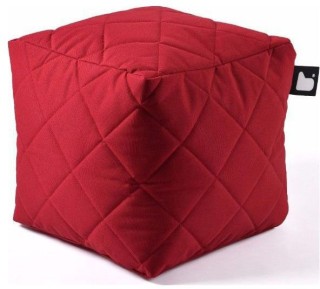 Extreme lounging B-Box Quilted Poef - Rood