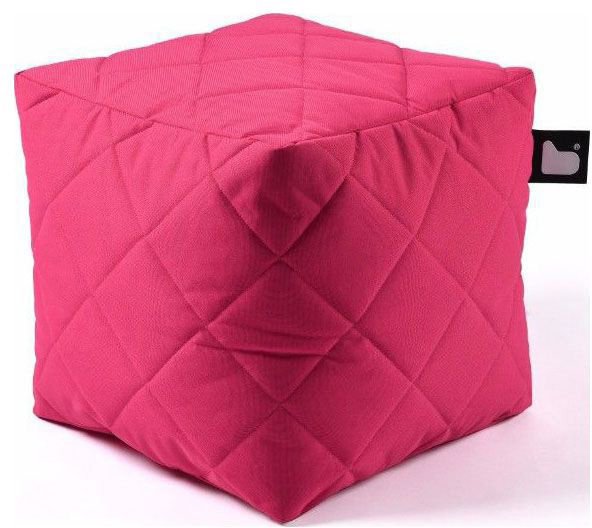 extreme lounging bbox quilted poef roze