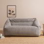 Cecilia Cord Zitzak Sofa - Grijs