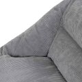 Cecilia Cord Zitzak Sofa - Grijs