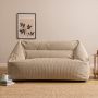 Cecilia Cord Zitzak Sofa - Stone