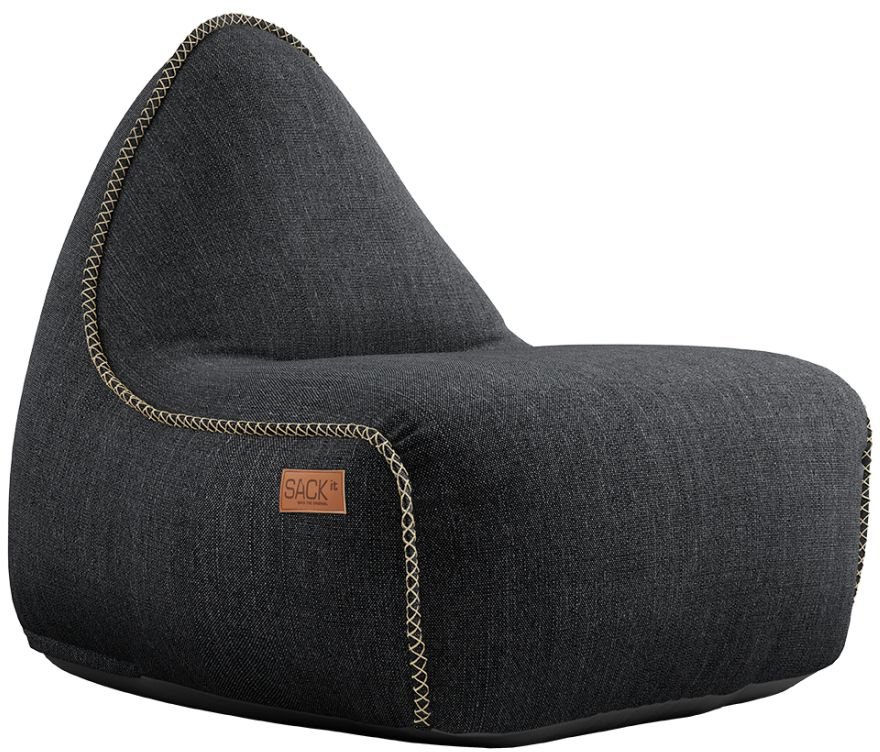 sackit cobana lounge chair pouf outdoor zwart