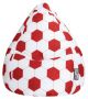 BeanBag Voetbal XL - Rood/Wit