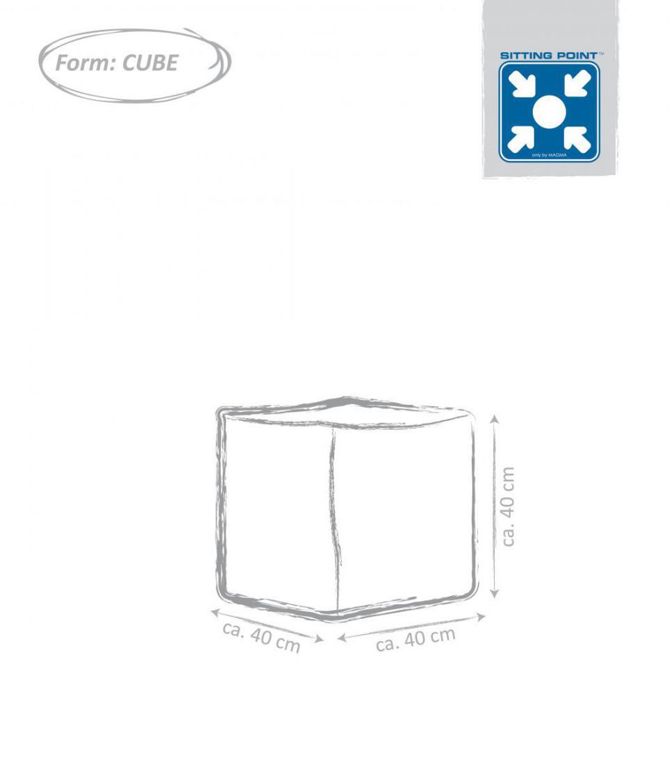 sitting point cube scuba donkergrijs