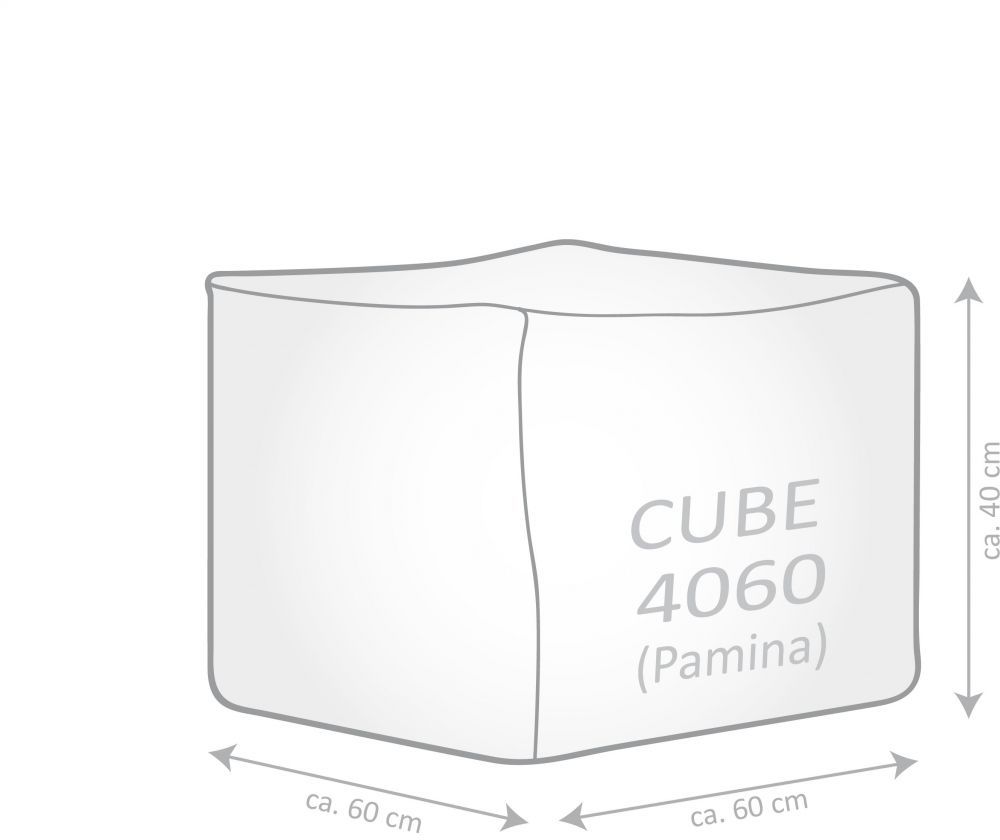sitting point poef cube pamina taupe