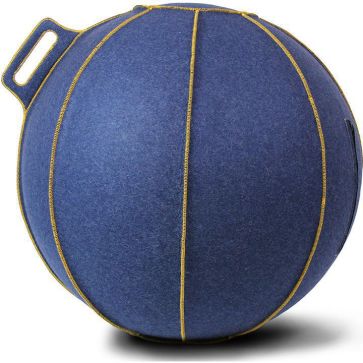 Velt zitbal Jeans - Melange/Goud 75cm Velt zitbal Jeans - Melange/Goud 75cm