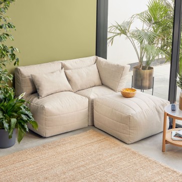 Zitzak Sofa Outdoor Woven All-Season - 3-delig Zitzak Sofa Outdoor Woven All-Season - 3-delig